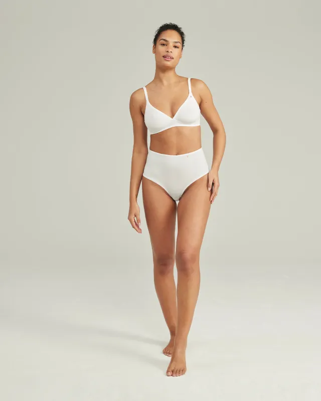 The Stretch Easy Does It Bralette Bundle 3 Pack - Pink/White/Sage sold by Nudea