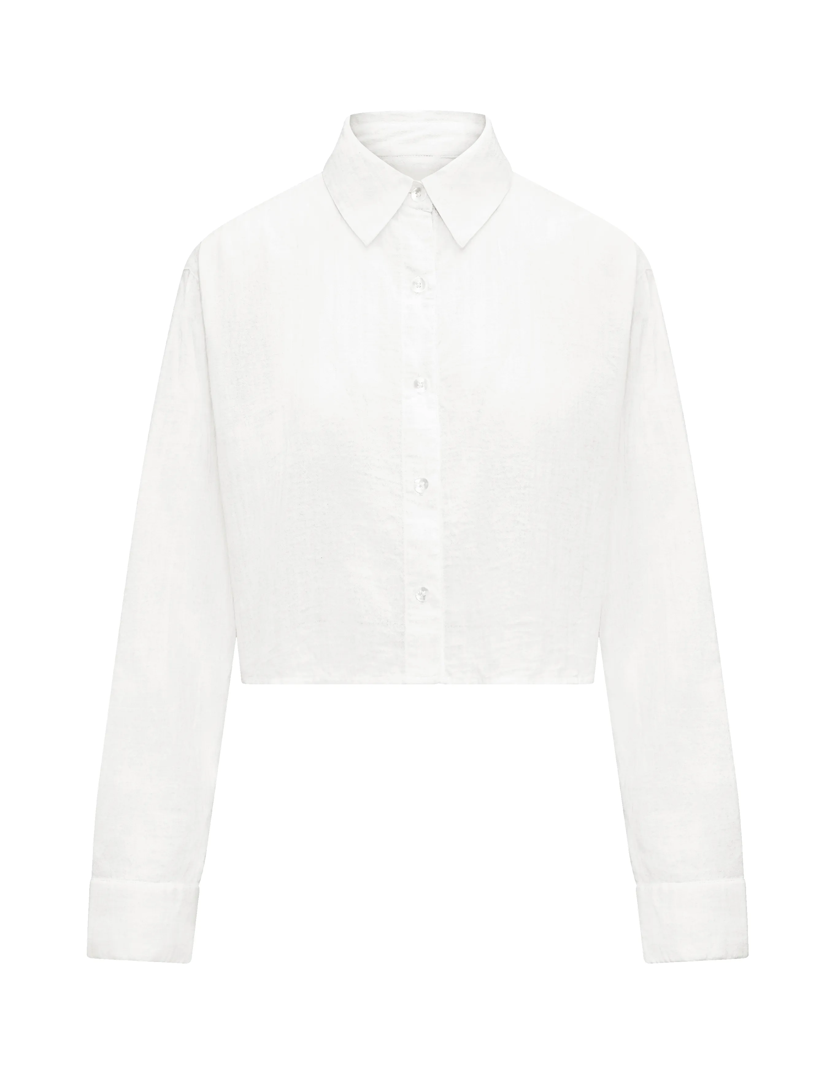 The Cropped Shirt - Cotton White sold by Nudea product image thumbnail 4