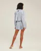 The Cropped Shirt - French Navy Stripe sold by Nudea