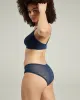 The Sheer Deco Hipster Brief - Navy sold by Nudea