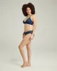 The Sheer Deco Hipster Brief - Navy sold by Nudea