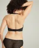 The Sheer Deco Hipster Brief - Black sold by Nudea