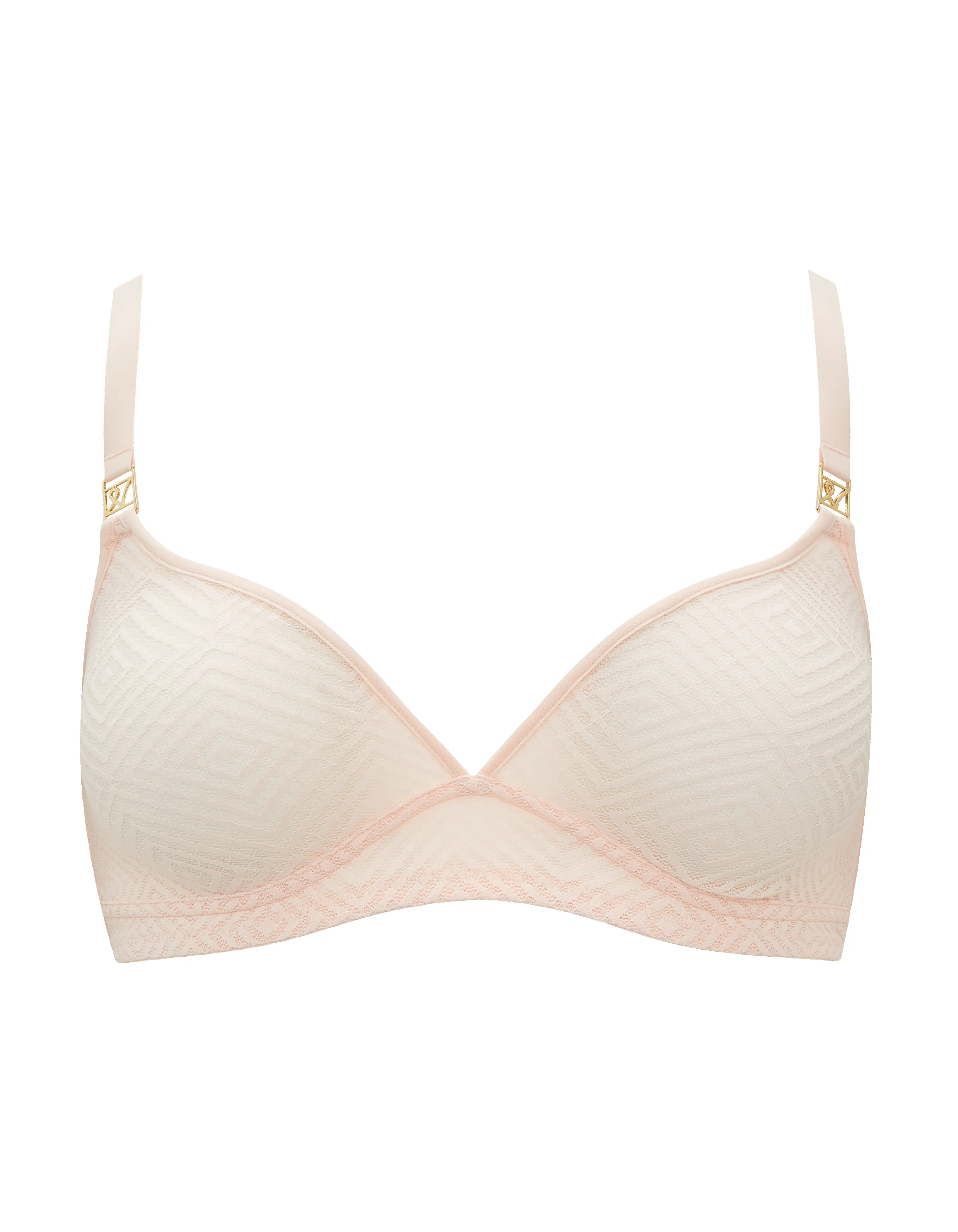 The Sheer Deco Easy Does It Bralette - Blush Pink sold by Nudea product image thumbnail 5