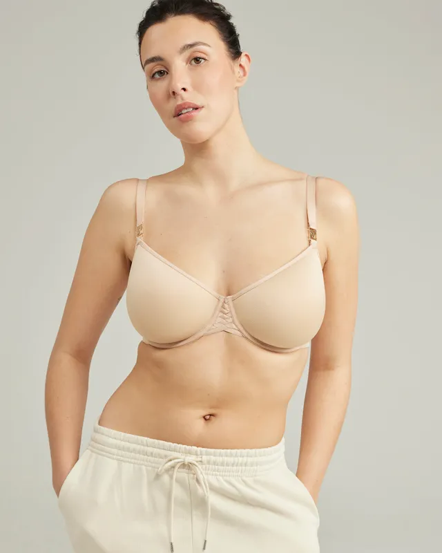 The Stretch Go To T-Shirt Bra - Bare 01 sold by Nudea
