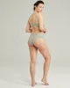 The Stretch Mid Rise Bikini Brief - Sage Green sold by Nudea