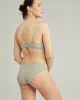 The Stretch Mid Rise Bikini Brief - Sage Green sold by Nudea