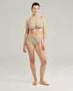 The Stretch Mid Rise Bikini Brief - Sage Green sold by Nudea