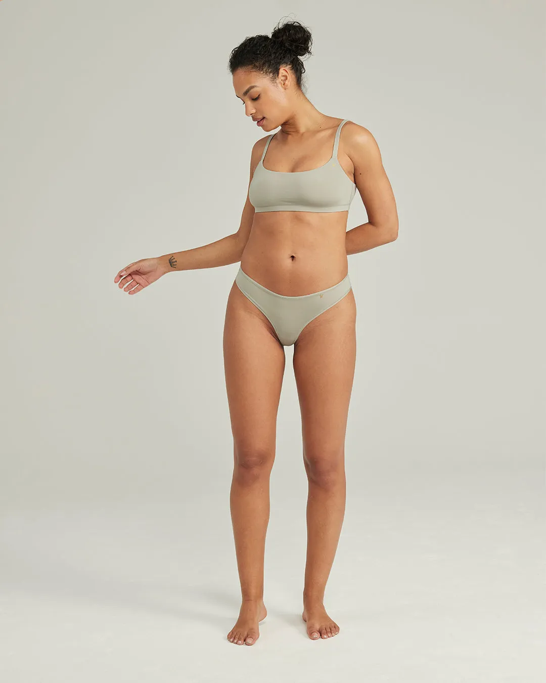 The Stretch Dipped Thong - Sage Green sold by Nudea product image thumbnail 2