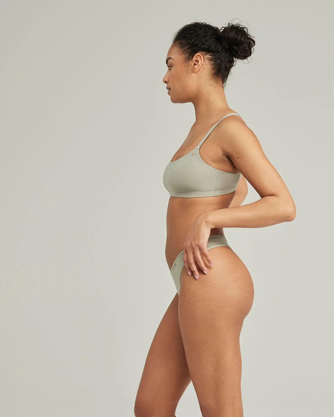 The Stretch Dipped Thong - Sage Green sold by Nudea product image thumbnail 3