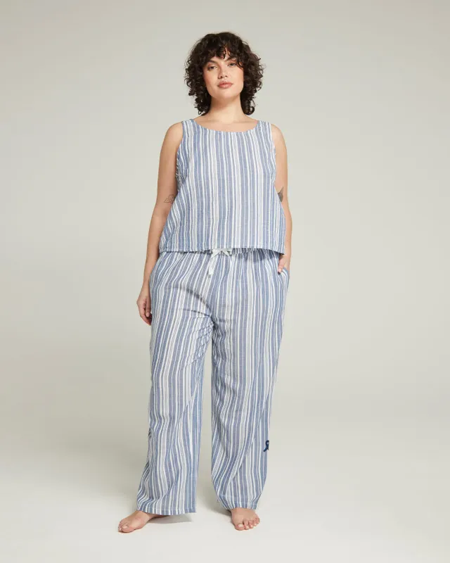 The Tank - French Navy Stripe sold by Nudea