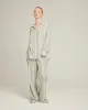 The Midi Shirt -Sage Stripe sold by Nudea