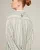 The Midi Shirt -Sage Stripe sold by Nudea