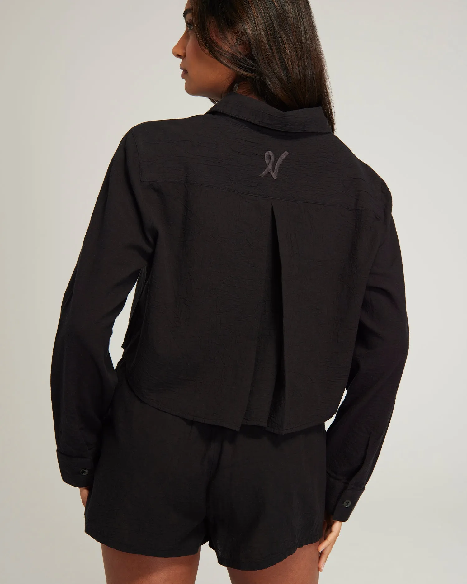 The Cropped Shirt - Black sold by Nudea product image thumbnail 2