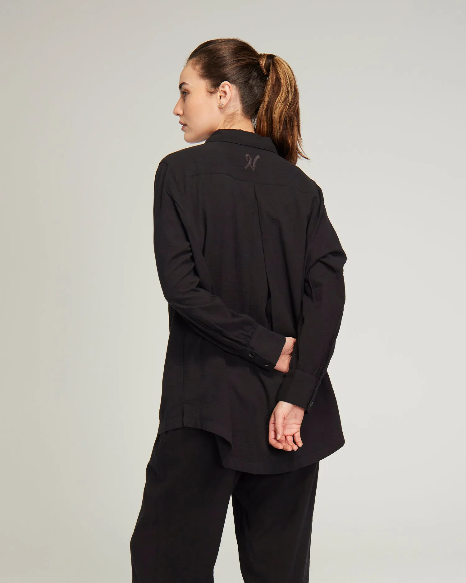 The Midi Shirt - Black sold by Nudea product image thumbnail 5