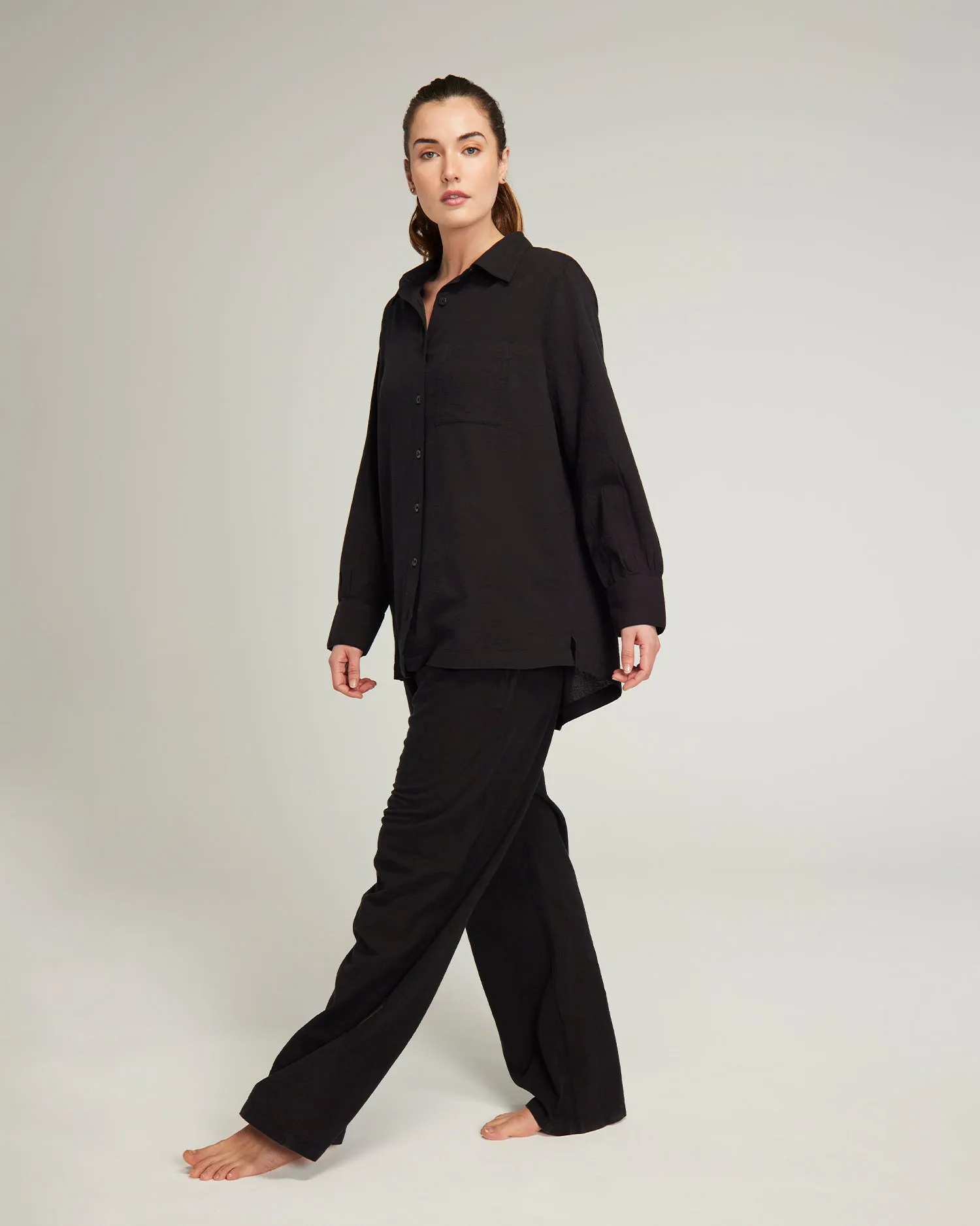 The Midi Shirt - Black sold by Nudea product image thumbnail 4