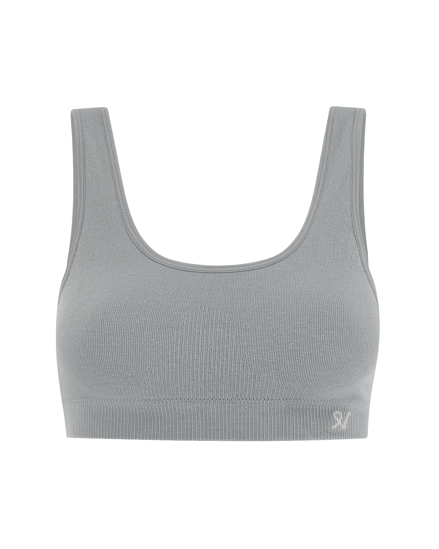 The TENCEL™ Seamless Crop Top 2 Pack - White Sand/Storm Grey sold by Nudea product image thumbnail 5