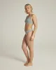 The TENCEL™ Seamless Crop Top 2 Pack - Storm Grey/Rose Pink sold by Nudea