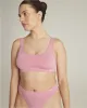 The TENCEL™ Seamless Crop Top 2 Pack - Storm Grey/Rose Pink sold by Nudea