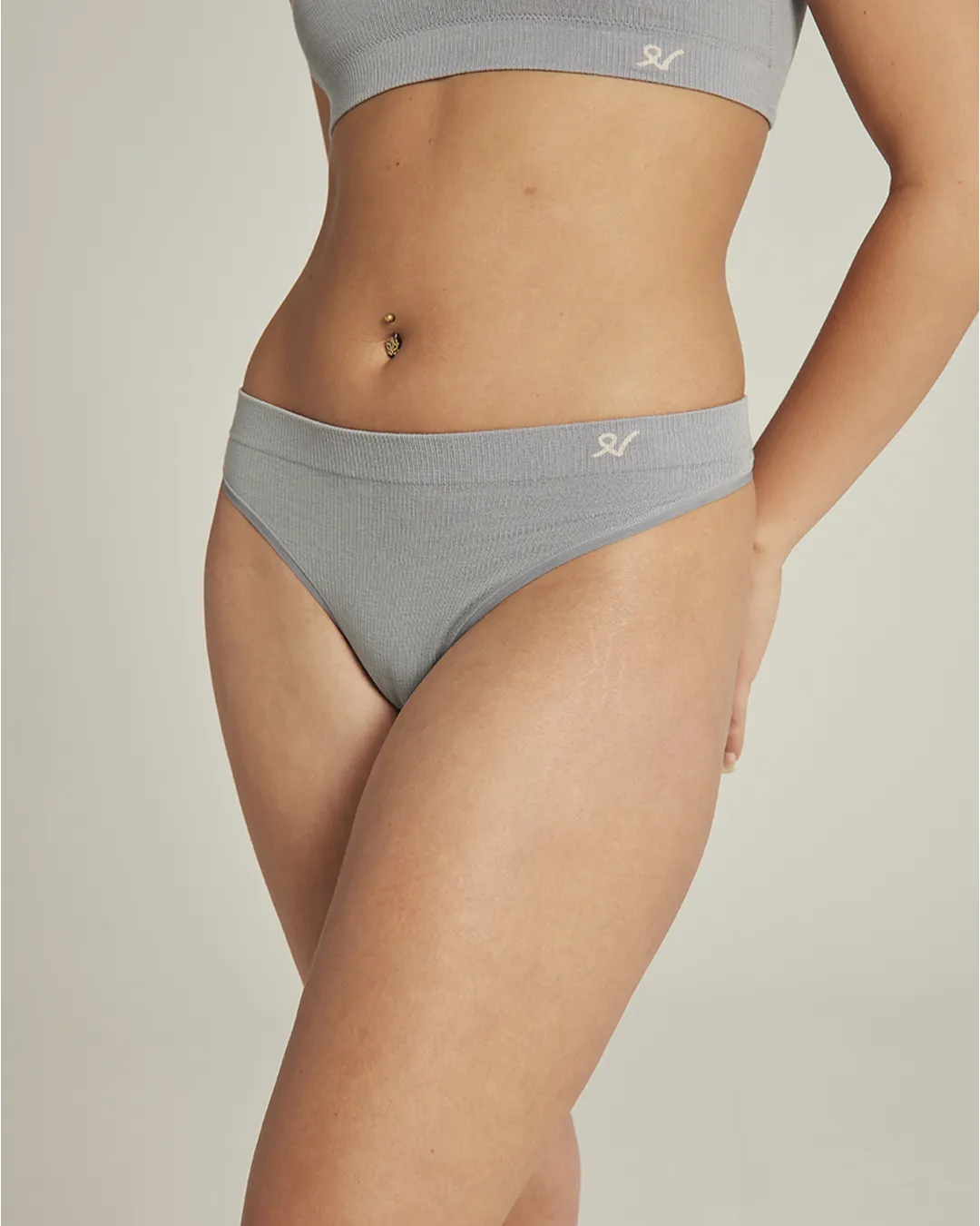 The TENCEL™ Seamless Thong 3 Pack - White/Pink/Grey sold by Nudea product image thumbnail 3