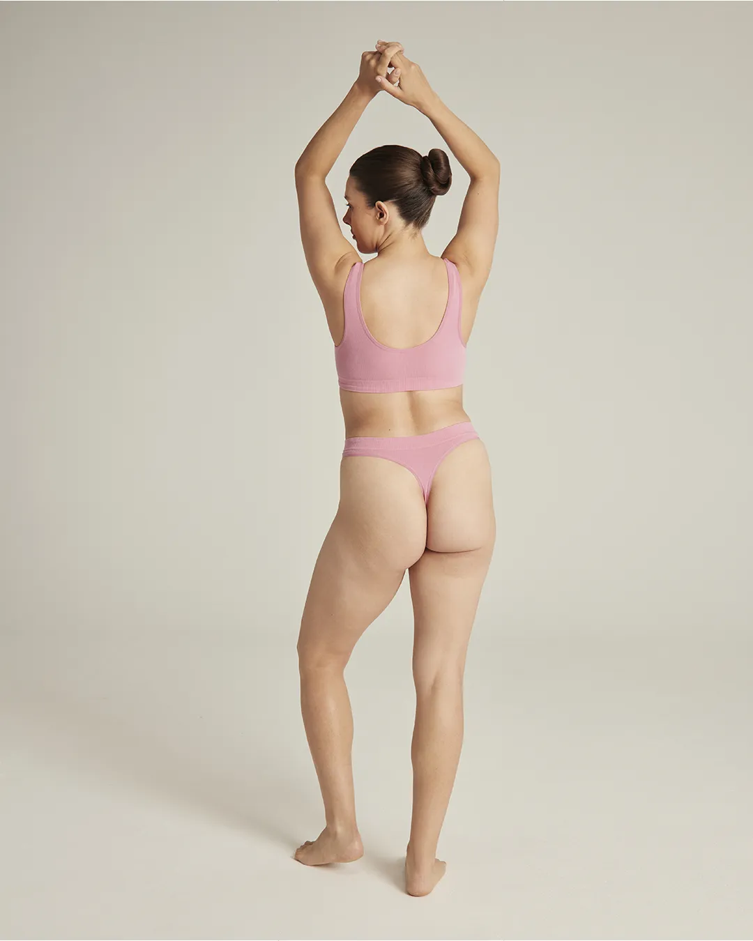 The TENCEL™ Seamless Thong 3 Pack - White/Pink/Grey sold by Nudea product image thumbnail 2