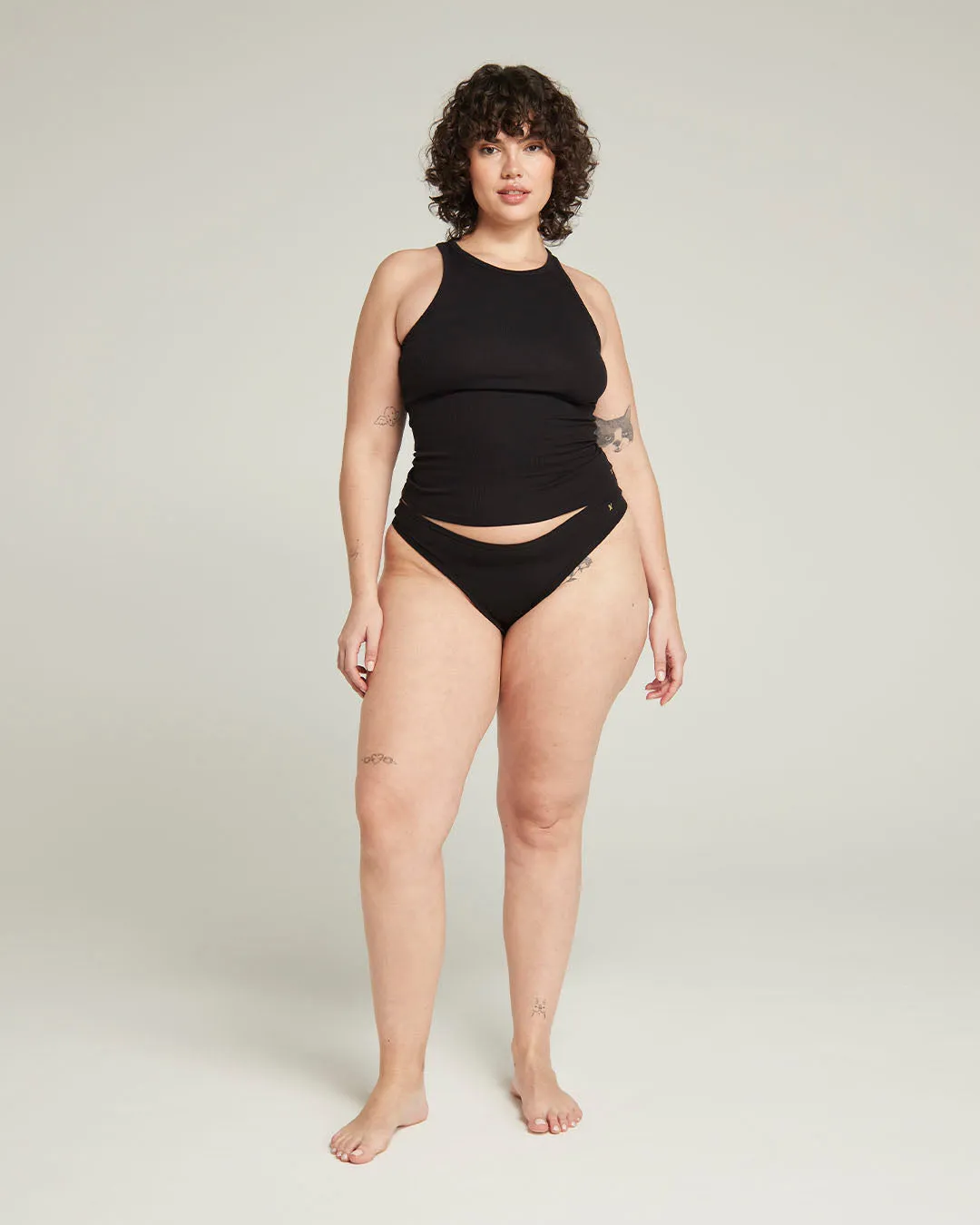 The Organic Cotton Dipped Thong 2 Pack - Black sold by Nudea product image thumbnail 2