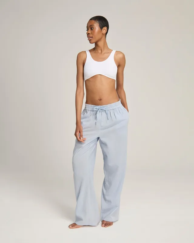 The Classic Trouser - Sky sold by Nudea