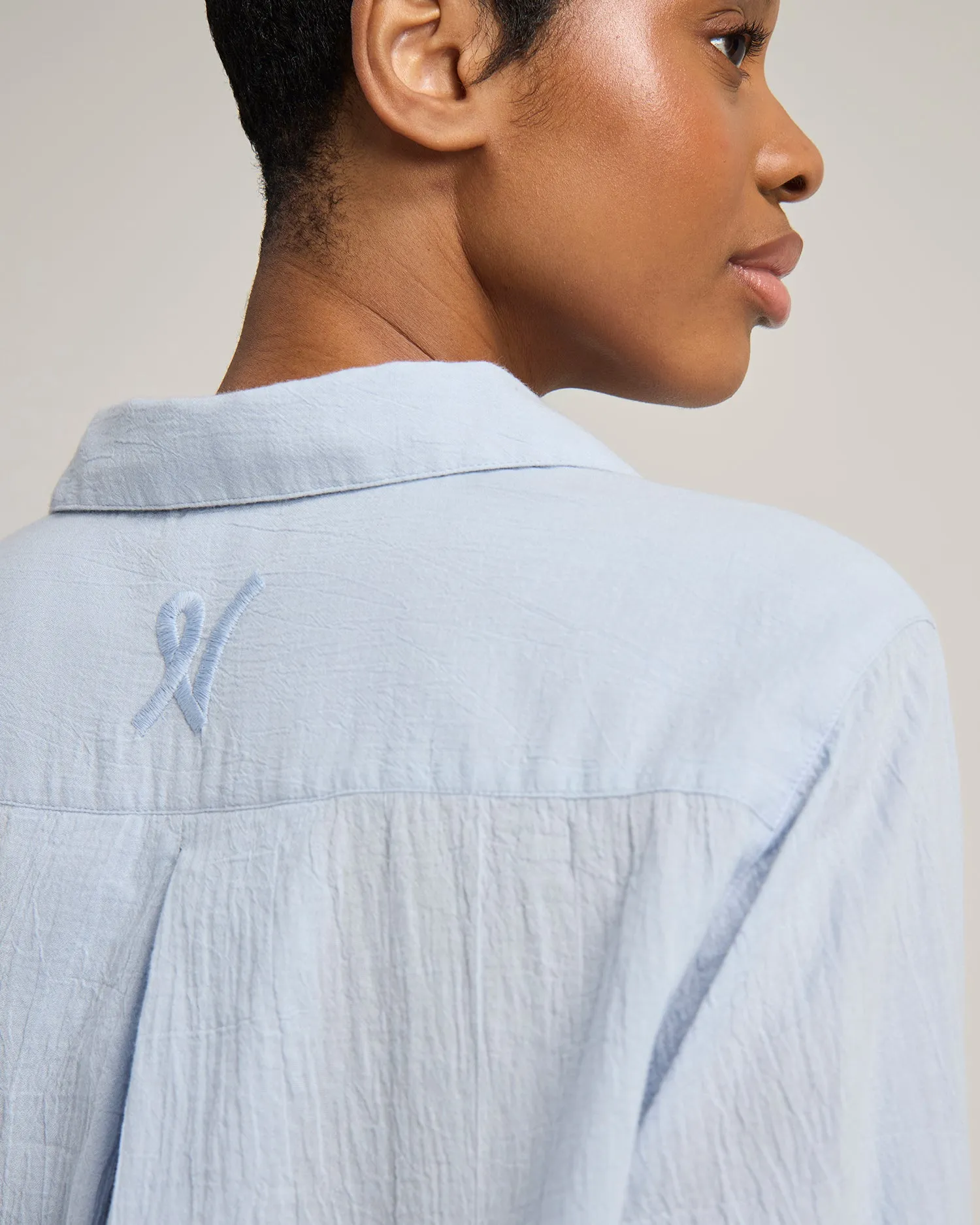 The Midi Shirt - Sky sold by Nudea product image thumbnail 3