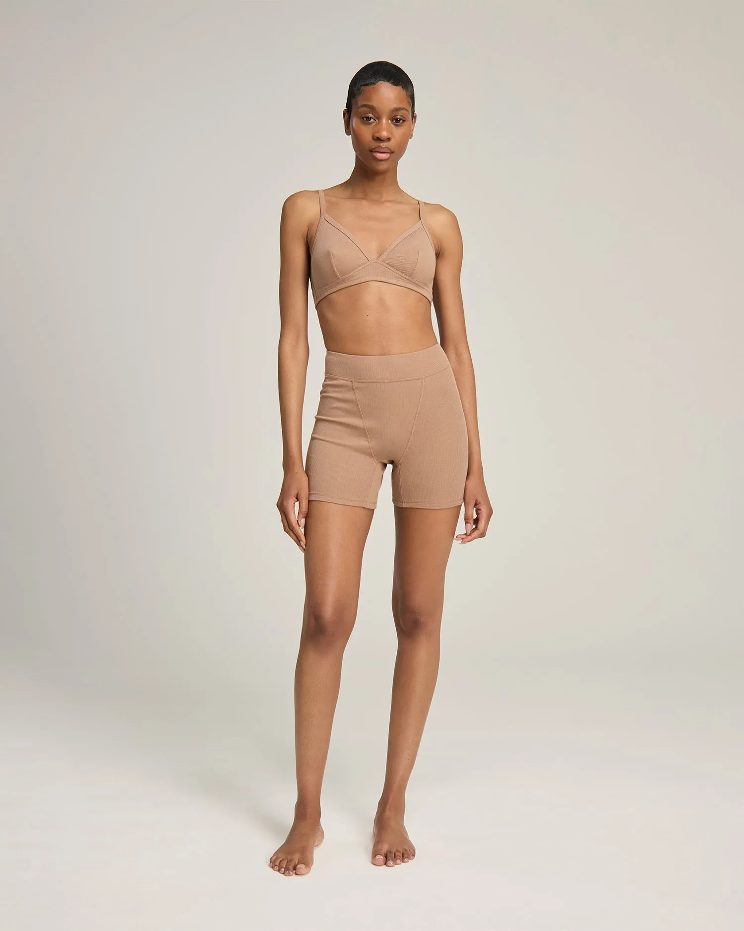 The Organic Cotton Boyfriend Boxer - Mocha sold by Nudea