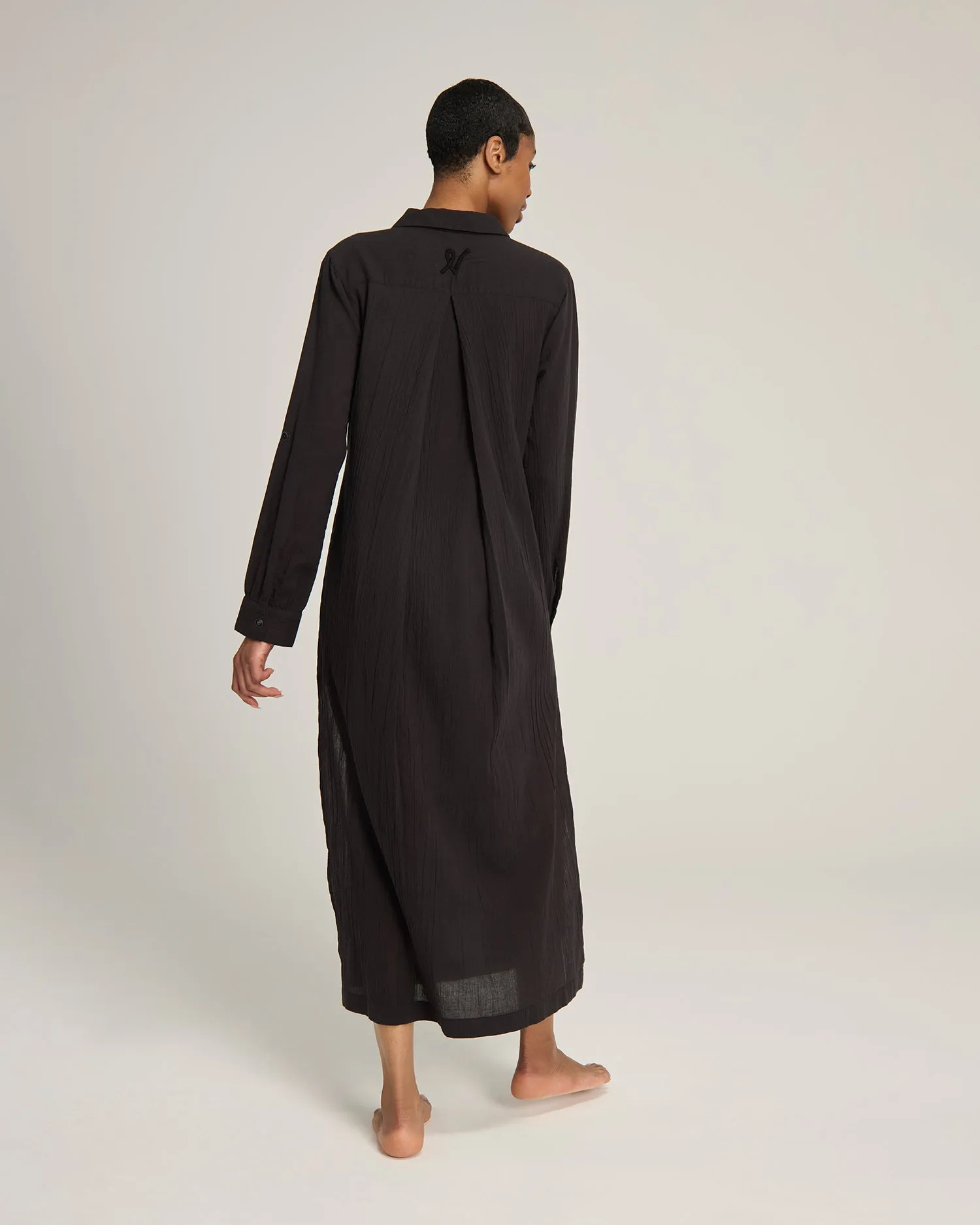 The Maxi Shirt - Black sold by Nudea product image thumbnail 3