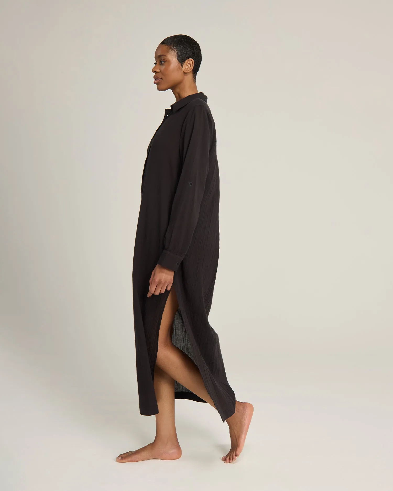 The Maxi Shirt - Black sold by Nudea product image thumbnail 5