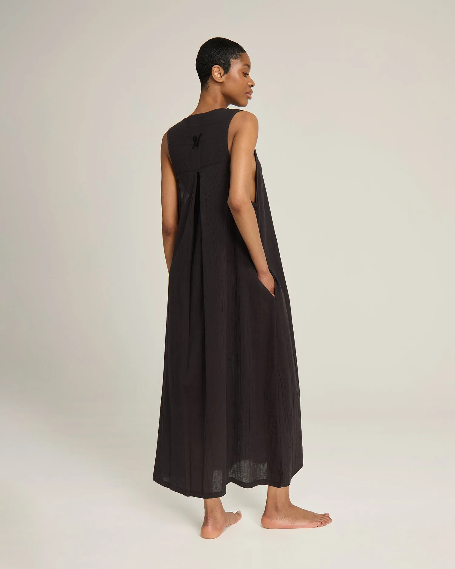 The V Neck Dress - Black sold by Nudea product image thumbnail 2