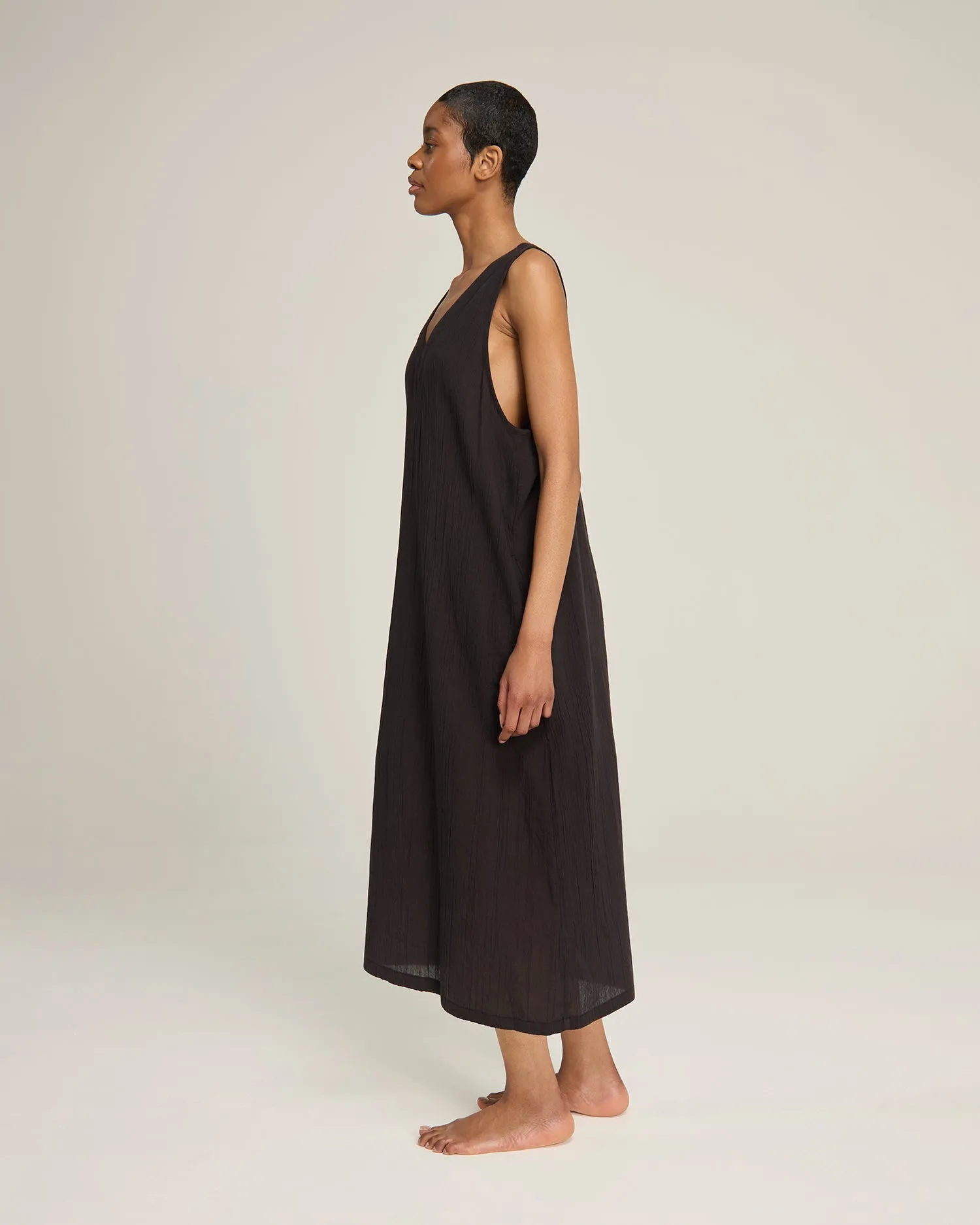 The V Neck Dress - Black sold by Nudea product image thumbnail 4