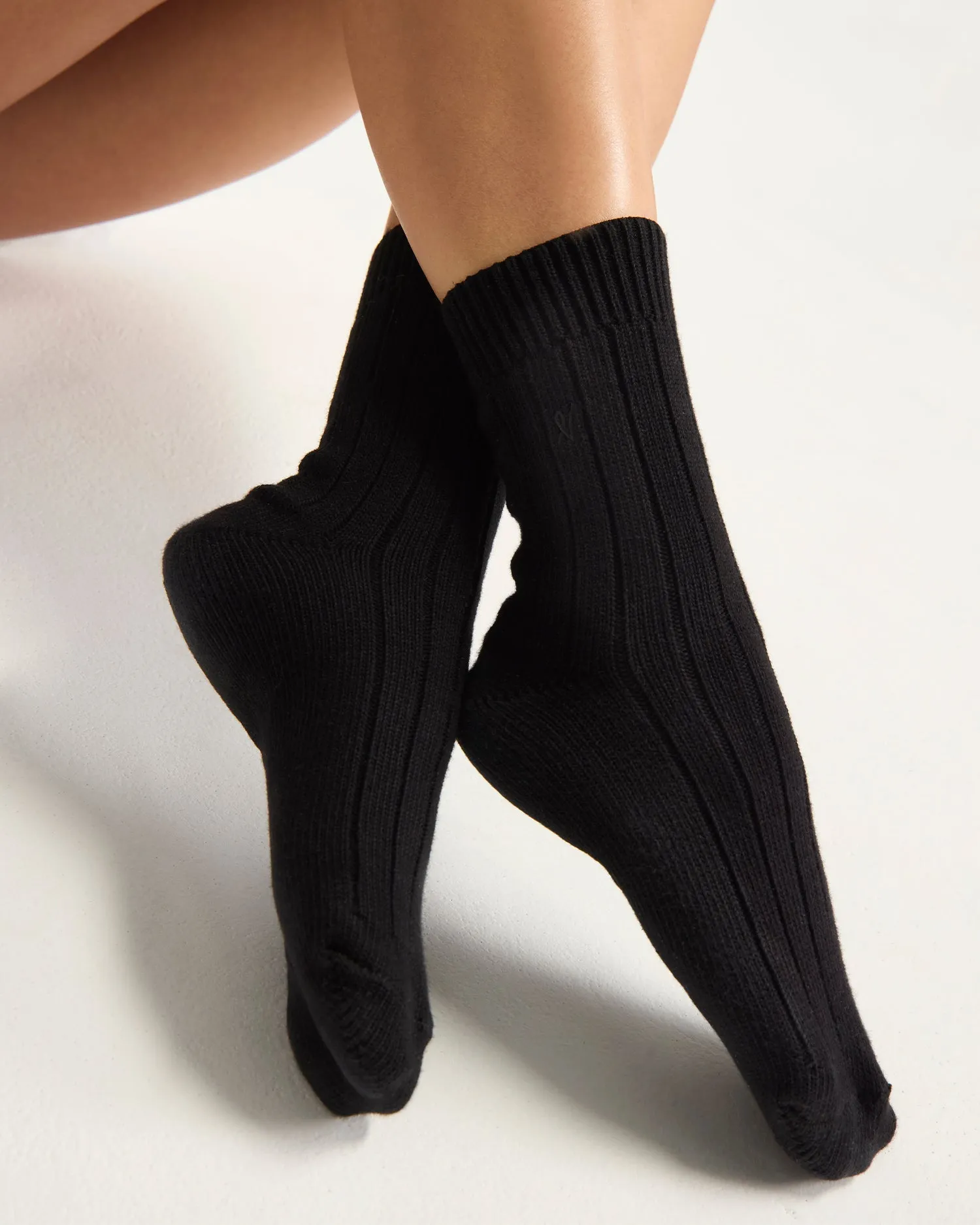 The Organic Cotton Socks 2 Pack - Black/Sage sold by Nudea product image thumbnail 3