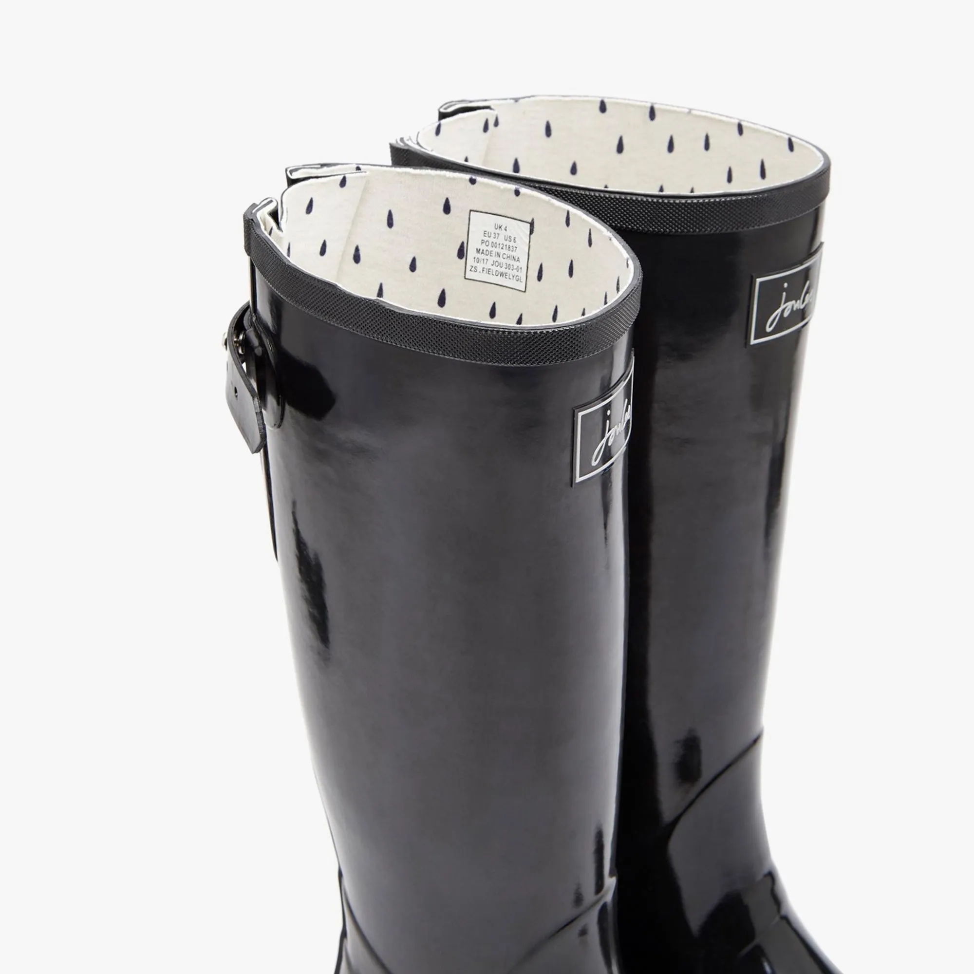 FIELD WELLY GLOSS Ladies Rubber Tall Wellies Black sold by Shuperb product image thumbnail 3