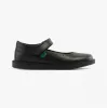 Kickers 117238 KOPI MJ BROGUE Junior Girls School Shoes Black sold by Shuperb