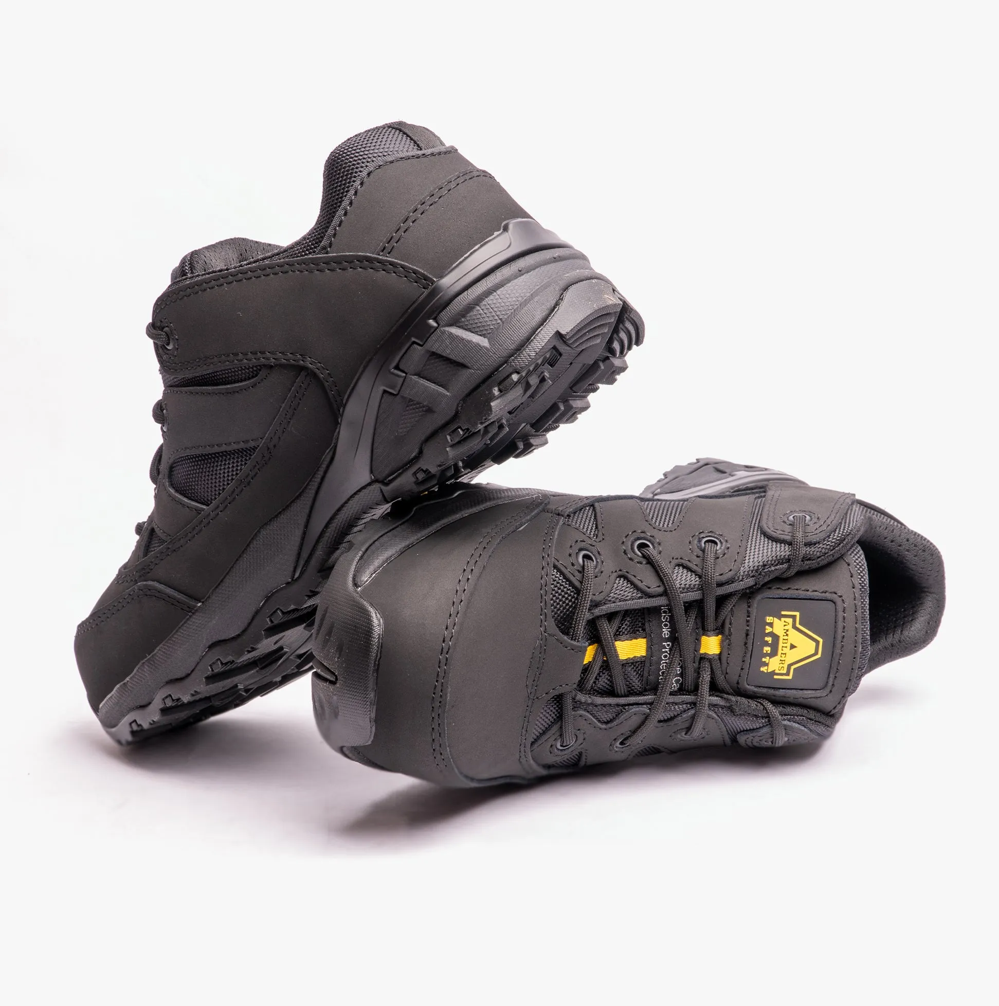 Amblers Safety FS68C Unisex Leather Safety Trainers Black sold by Shuperb product image thumbnail 3