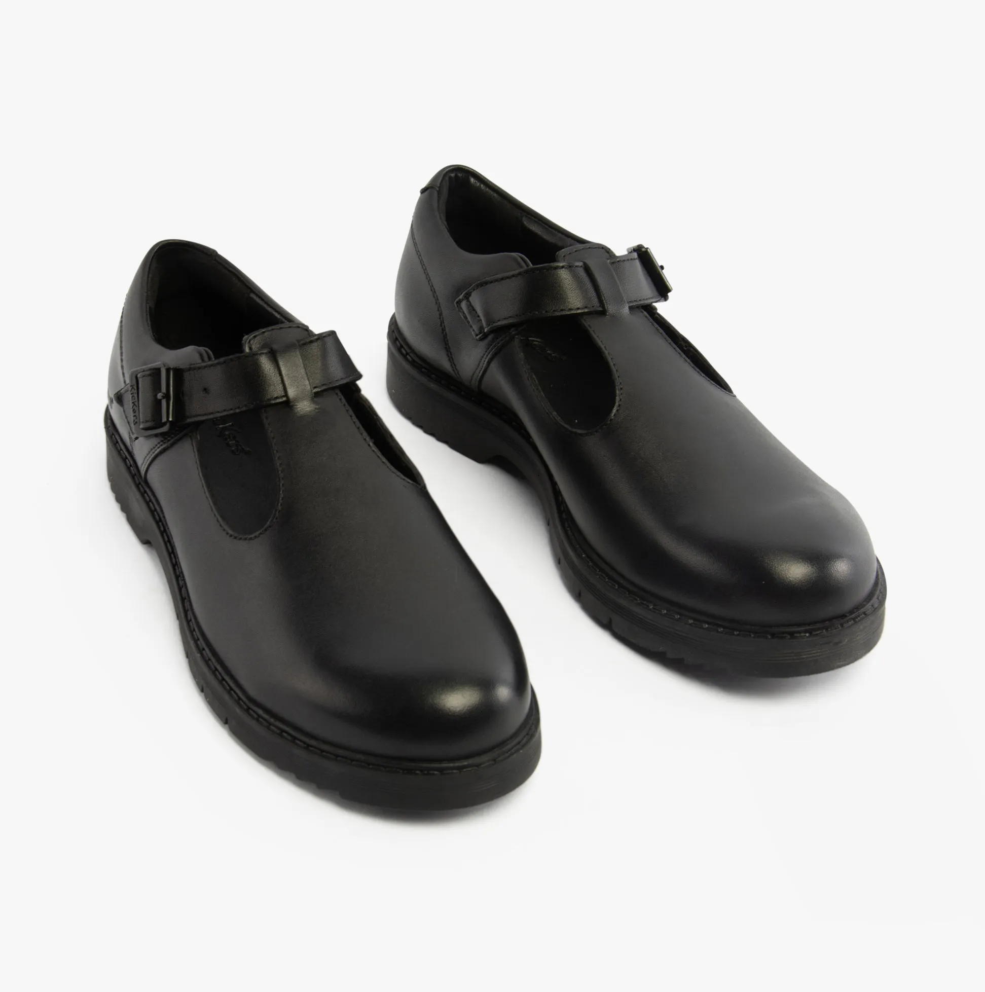 Kickers 117220 FINLEY T BAR Girls School Shoes Black sold by Shuperb product image thumbnail 3
