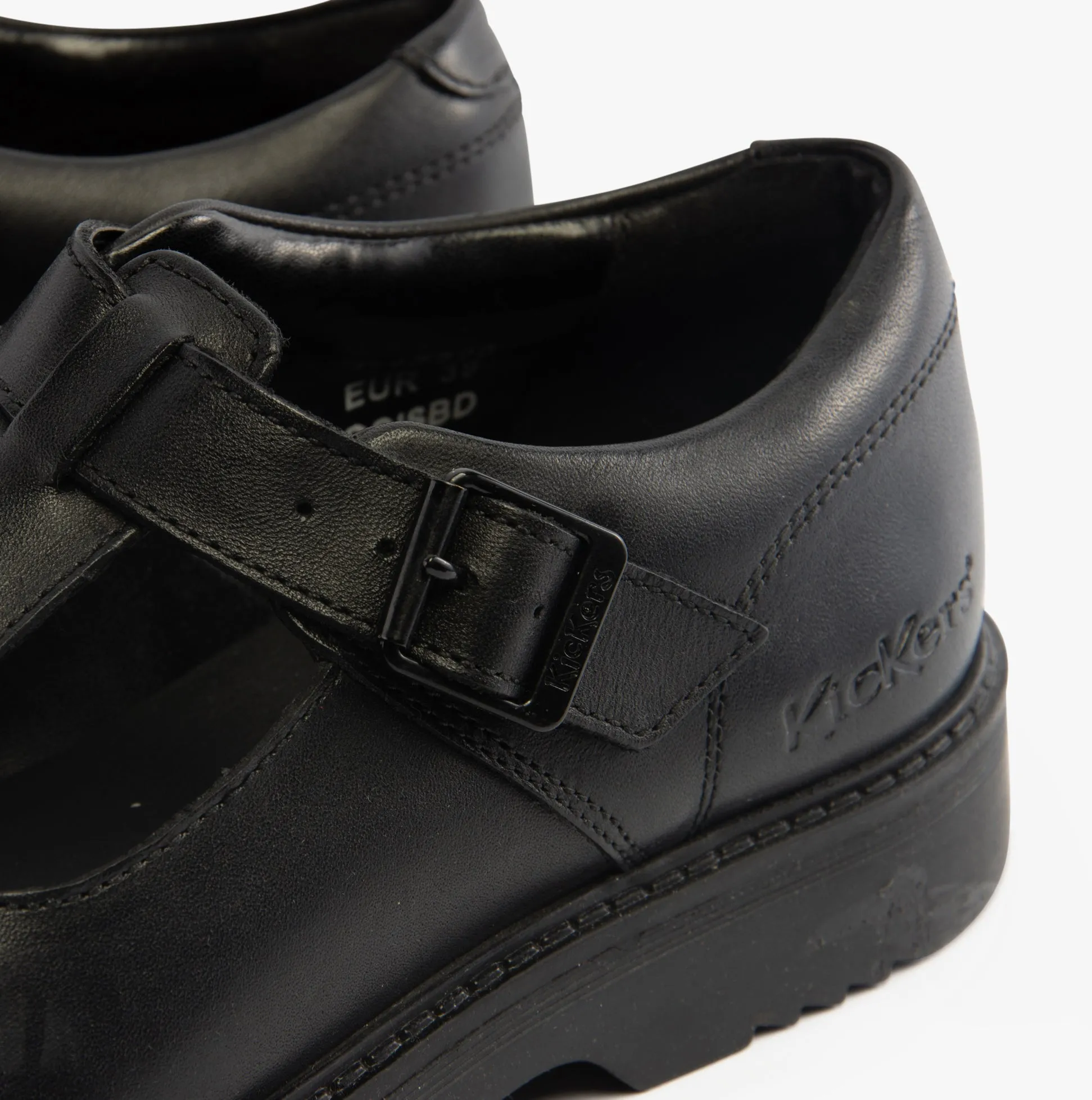 Kickers 117220 FINLEY T BAR Girls School Shoes Black sold by Shuperb product image thumbnail 4