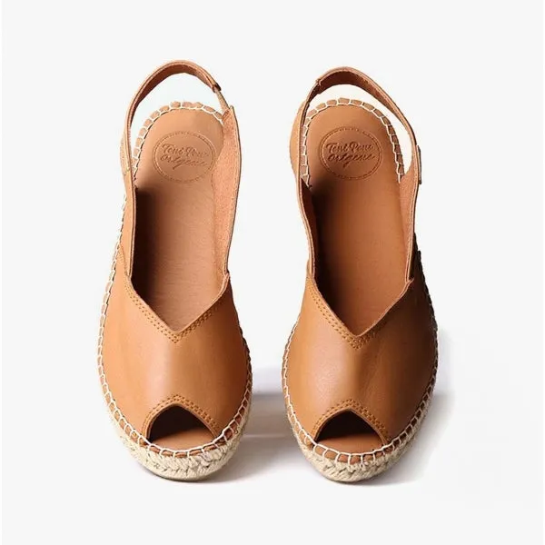 Toni Pons BERNIA Womens Leather Slingback Espadrilles Tan sold by Shuperb product image thumbnail 3
