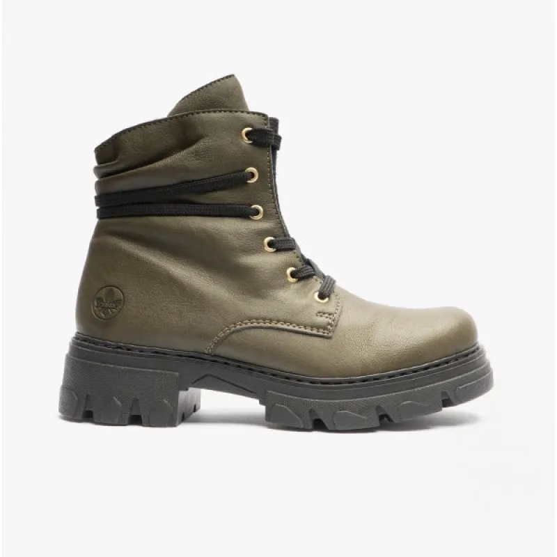 Rieker 74624-54 Womens Ankle Boots Green sold by Shuperb