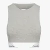 Calvin Klein OPEN BACK Unlined Bralette Womens Grey Heather sold by Shuperb