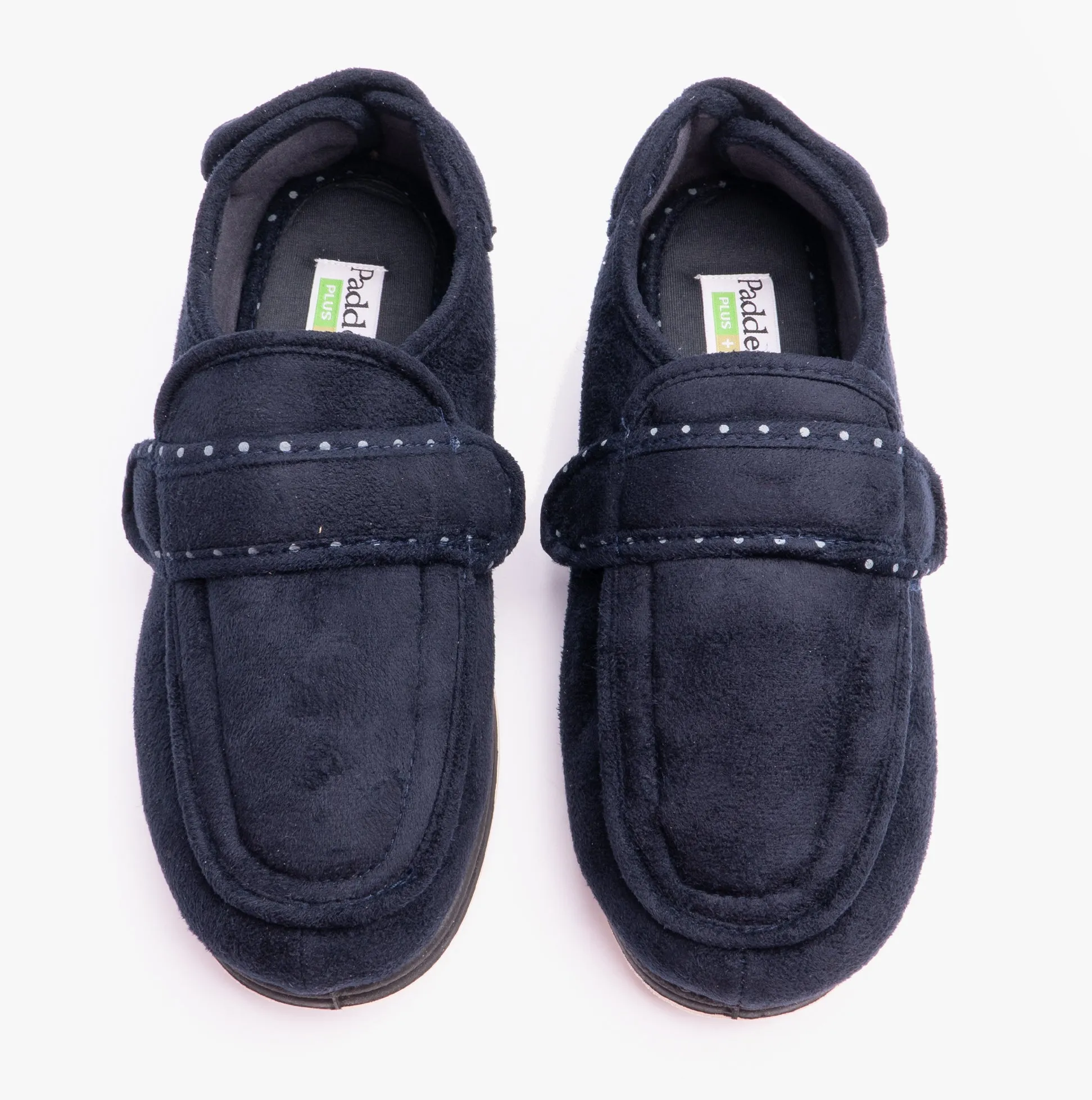 Padders ENFOLD Womens (2E Fit) Touch Fasten Full Slippers Navy sold by Shuperb product image thumbnail 5
