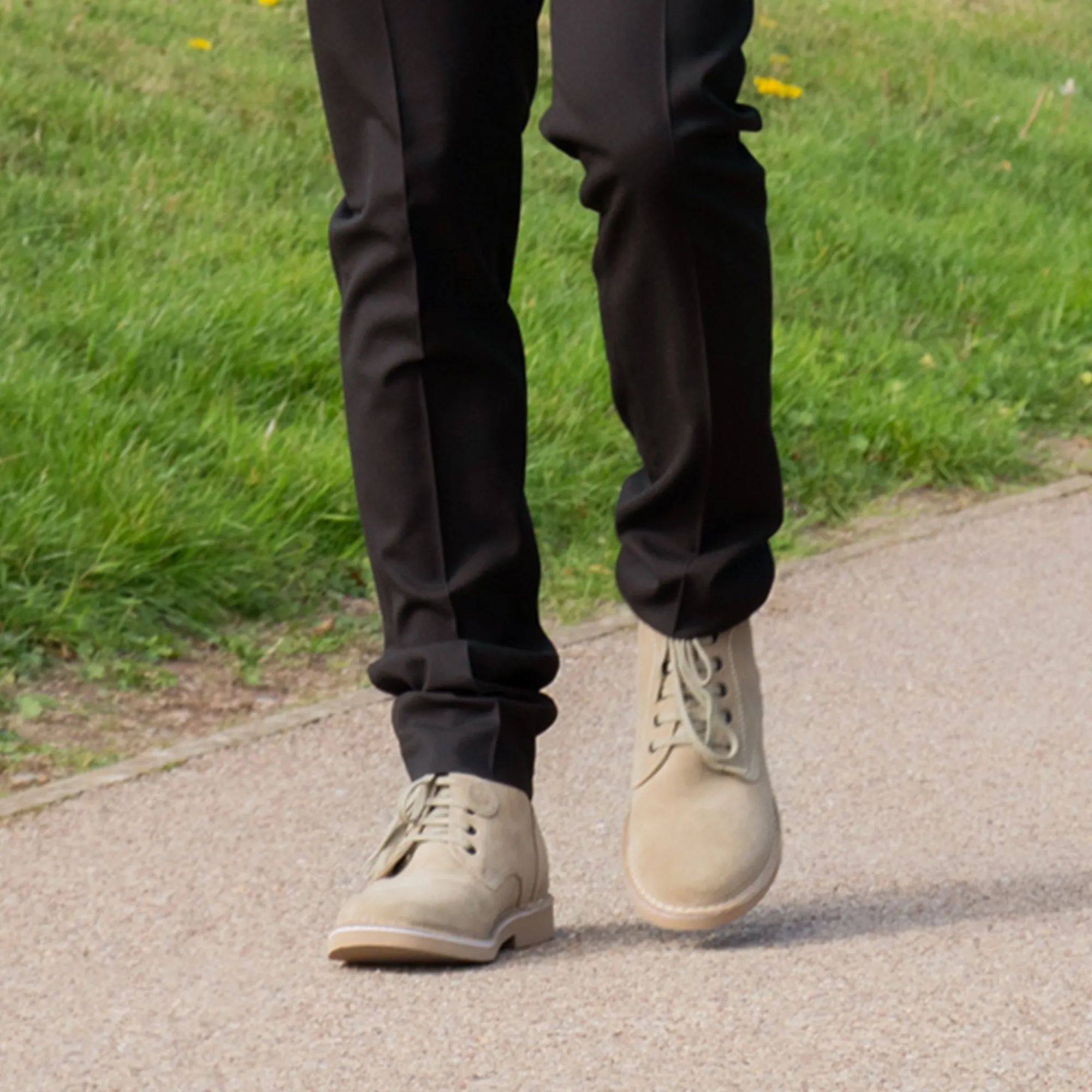 Popps RANGER Mens Desert Boots Taupe sold by Shuperb product image thumbnail 2