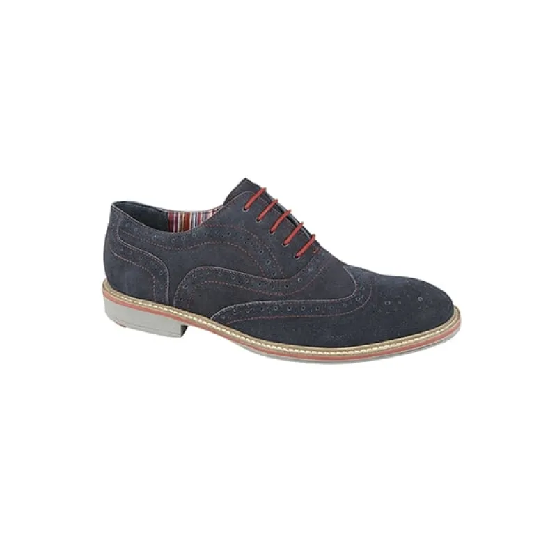 JOSEPH Mens Suede Leather Oxford Brogues Navy sold by Shuperb