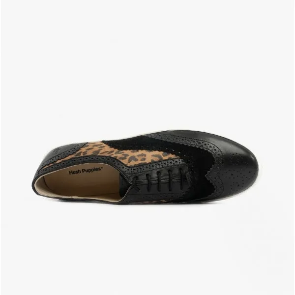 Hush Puppies TAMMY Womens Leather Brogue Trainers Light Brown sold by Shuperb product image thumbnail 4