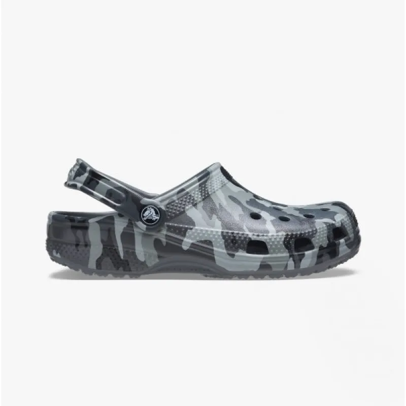 206454-0IE CLASSIC PRINTED CAMO Unisex Clogs Slate Grey/Multi sold by Shuperb