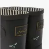 MOLLY WELLY Ladies Rubber Wellies Black Ditsy sold by Shuperb