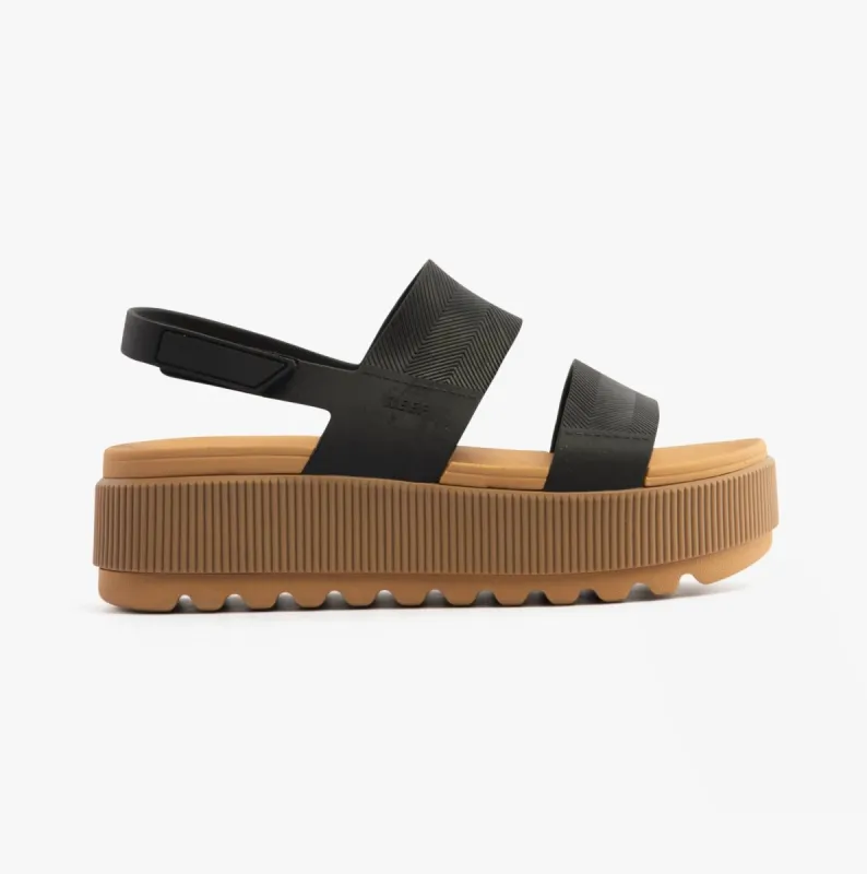 Reef WATER VISTA HIGHER Womens Sandals Black/Tan sold by Shuperb