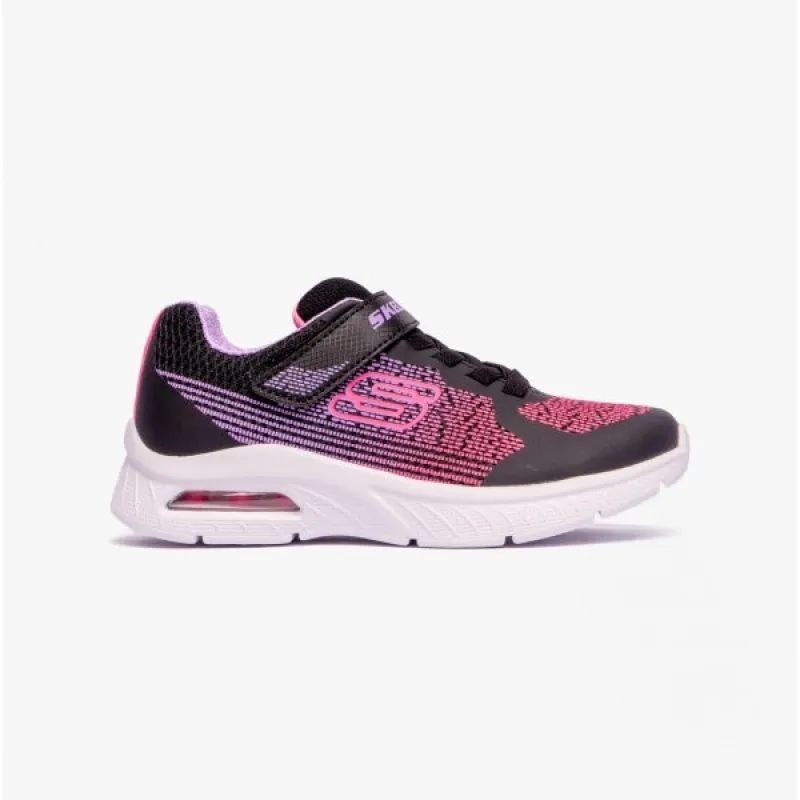 Skechers 303610L/BKLV MICROSPEC MAX PLUS-OMBRE DAYS Girls Trainers Black/Lavender sold by Shuperb