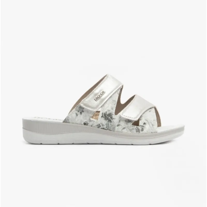 Rohde 1361 Womens Slip-On Mule Sandals White sold by Shuperb